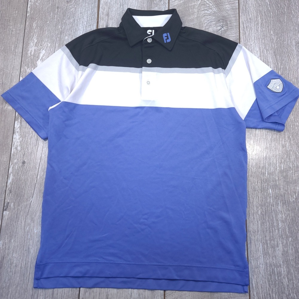 FootJoy Golf Polo Mens Size Medium Craigown Colorblock Performance Shirt